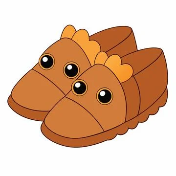 Brown-leather-moccasins Stock Illustration