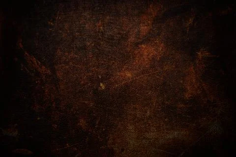 Brown leather with of scratch Stock Photos