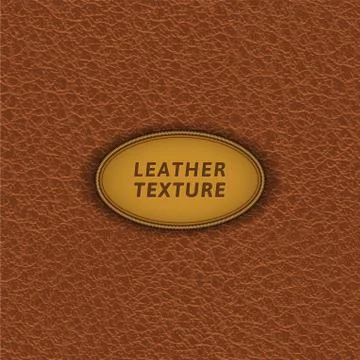 Brown leather seamless pattern. Stock Illustration