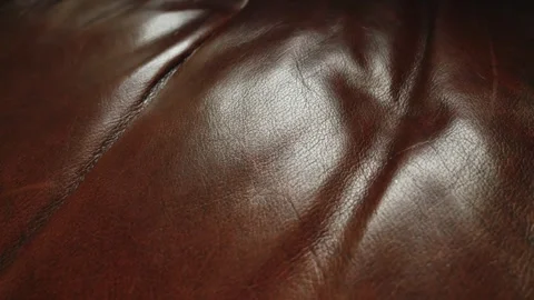 Brown leather surface texture background close up stock footage Stock Footage 337702292