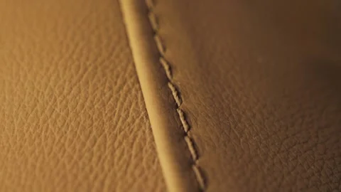 Brown leather texture close up, concept of texture and background. Stock Footage 313149220