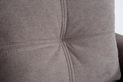 Brown leather texture close-up, couch Stock Photos