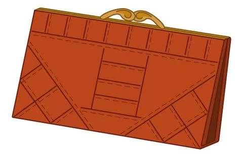 Brown leather wallet Stock-Illustration