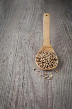 Brown lentils Stock Photos