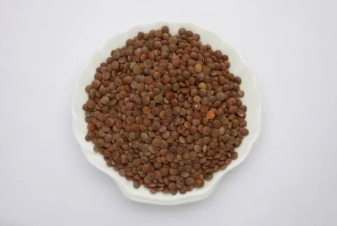 Brown Lentils Stock Photos