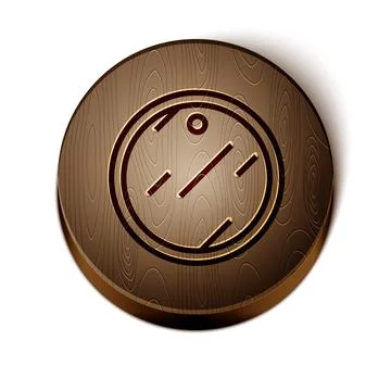 Brown line Cutting board icon isolated on white background. Chopping Board Stock Illustration