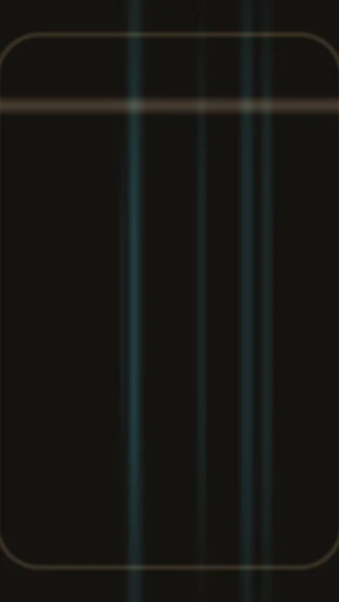 Brown line forms rounded square with thick horizontal line against black and blu Stock Footage 329292142