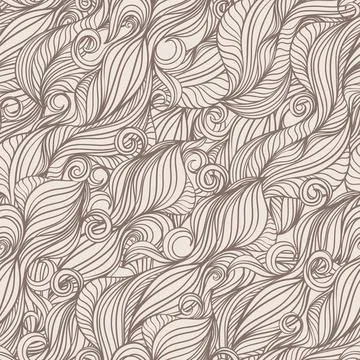 Brown line waves 库存插图