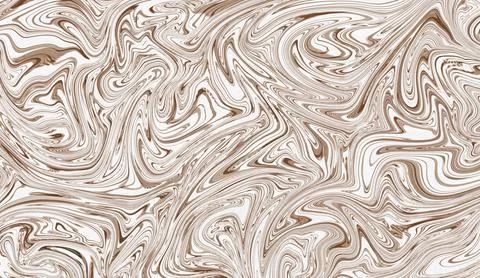 Brown liquid marble texture background vector fluid acrylic paint swirling .. Stock Photos