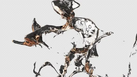  Brown Liquid Splash Transparent Background. Stock Footage 202114869