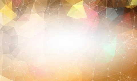Brown low poly background. Polygonal design pattern. Bright mosaic modern geo Stock Illustration