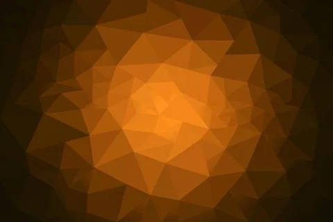 BROWN Low poly crystal background with gradient , geometrical background ,Pol Stock Illustration