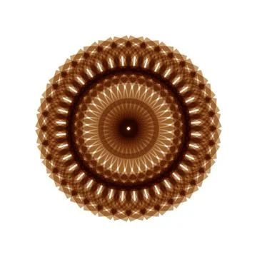 BROWN MANDALA GEOMETRIC (2) Stock Illustration
