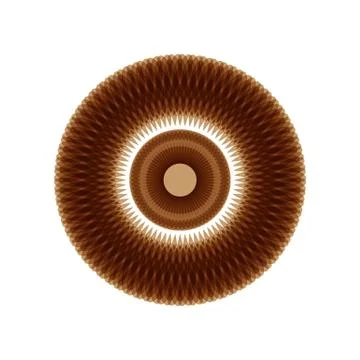BROWN MANDALA GEOMETRIC (5) Stock Illustration