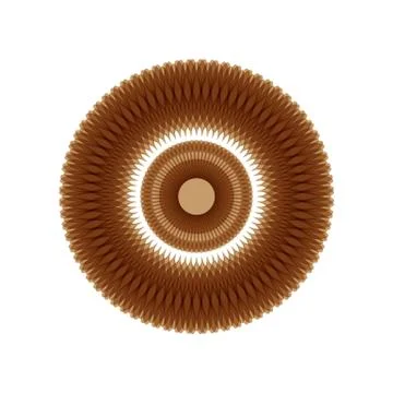 BROWN MANDALA GEOMETRIC (5) Stock Illustration