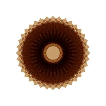 BROWN MANDALA GEOMETRIC (7) Stock Illustration
