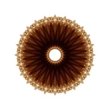BROWN MANDALA GEOMETRIC (8) Stock Illustration