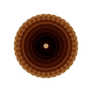 BROWN MANDALA GEOMETRIC (9) Illustrazione stock