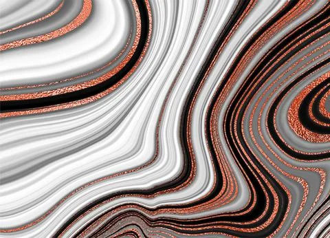 Brown marble with gold, vector background. Luxury template design for wedding Stock Illustration