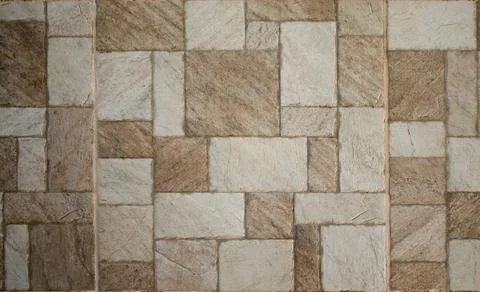 Brown marble-stone mosaic texture Stock Photos