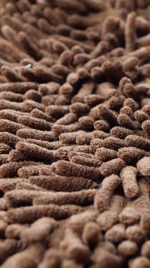Brown micro fiber carpet in macro Stock Footage 315357677
