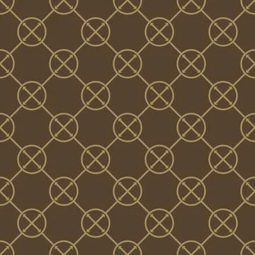 Brown monochrome boho pattern Stock Illustration