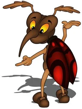 Brown Moth Stock Illustration