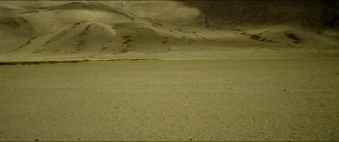 Brown mountain in desert Stock Footage 106811680