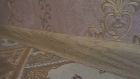 Brown mounted the plinth of the linoleum Stock Footage 79600950