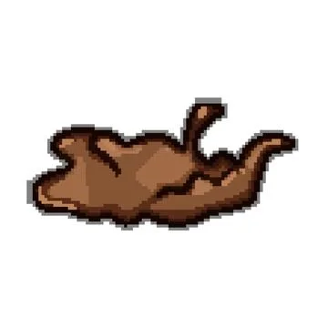 Brown mud puddle splattering drawing illustration Stock Illustration