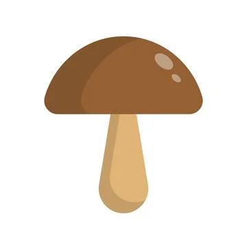 Brown mushroom icon. Ingredient. Vector. Stock Illustration