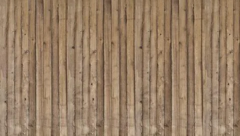 Brown natural wood background pattern banner made of thin strips Stock Photos