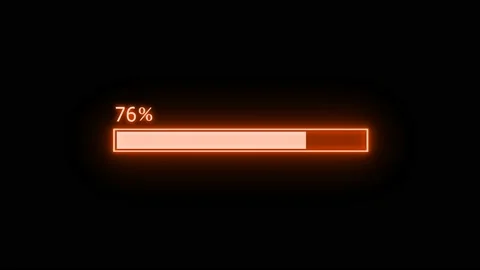 brown neon light loading bar animated | Stock Video | Pond5