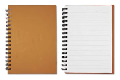 Brown note book Stock Photos