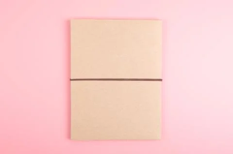 Brown note on red background Stock Photos