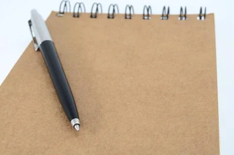 Brown notebook Stock Photos