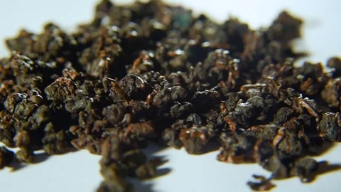 Brown old tea in bulk Stock-Footage 74450788