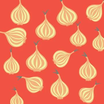 Brown Onions Stock Illustration