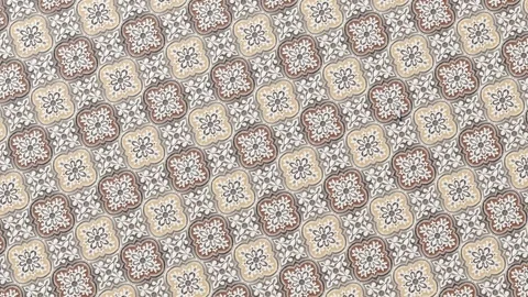 Brown Ornamental Pattern Tile Texture Video stock 318957099