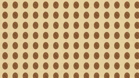 Brown oval pattern on light green background illustration Stock Illustration