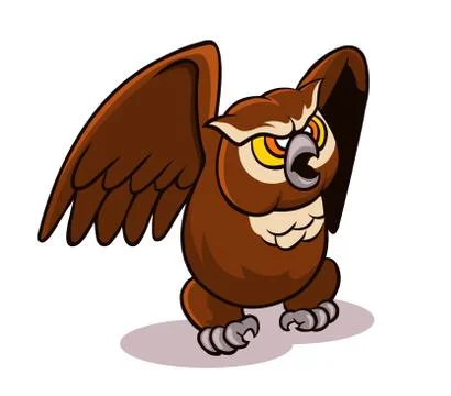 Brown Owl Stock Illustration