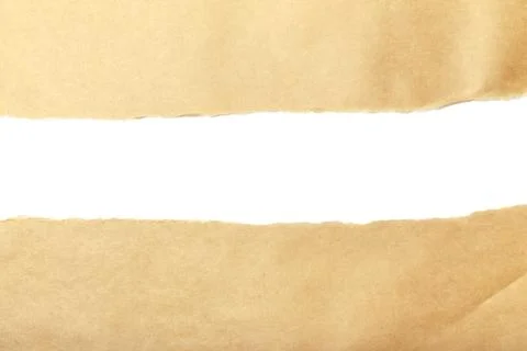 Brown package paper torn Stock Photos