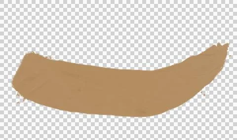 Brown Paint Brushstroke on Isolated Stock Illustration