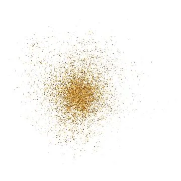 Brown paint dotted spray, dust powder particles round scattered, vector Stock Illustration
