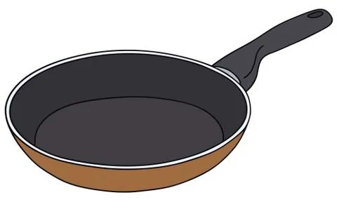 Brown pan Stock Illustration