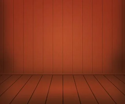 Brown panels room background Stock Illustration
