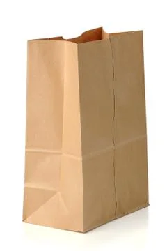 Brown paper bag Stock Photos