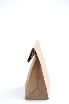 Brown paper bag Stock Photos