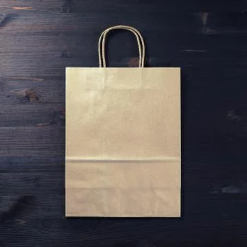 Brown paper bag Stock Photos