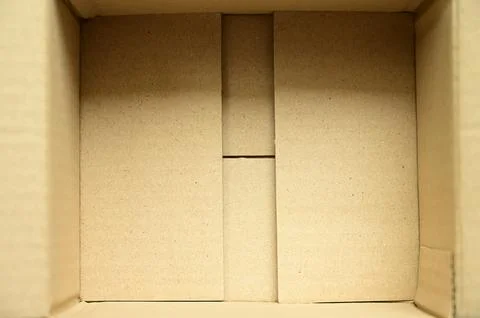 Brown paper box packaging for design Foto stock